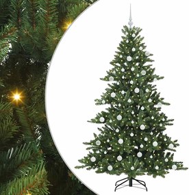 vidaXL Τεχνητό Χριστουγεννιάτικο Δέντρο με Άξονα Πράσινο 180 cm