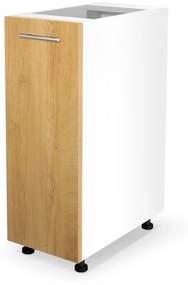 VENTO D-30/82 lower cabinet, color: white / honey oak DIOMMI V-UA-VENTO-D-30/82-D.MIODOWY