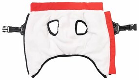 vidaXL Μπουφάν Σκύλου με ιμάντα Κόκκινο M Φλις και Πολυεστέρας