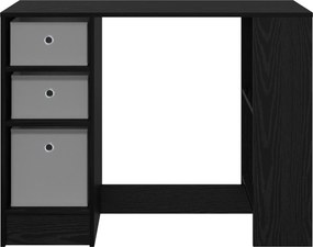 vidaXL Γραφείο Μαύρη Οξυά 100 x 40 x 75 cm Επεξεργασμένο Ξύλο