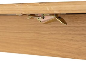 Τραπέζι Springfield A112, Δρυς, 75x90x180cm, Επιμήκυνση, Φυσικό ξύλο καπλαμά, Ινοσανίδες μέσης πυκνότητας