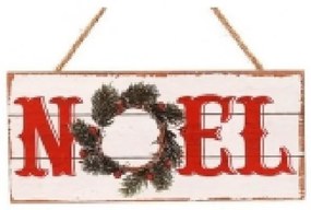 A&amp;G Κρεμαστό Στολίδι 'Noel' 15cm Κόκκινο-Λευκό 9768831-2