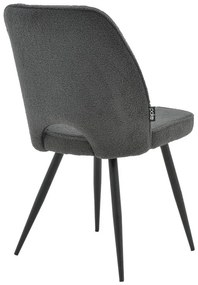 Σετ Τραπεζαρίας Gustas-Renish 5 τμχ λευκό μαρμάρου sintered stone-μπουκλέ γκρι 120x60x75εκ 120x60x75 εκ.