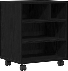 vidaXL Σταντ Εκτυπωτή Μαύρη Οξυά 41 x 32 x 48 εκ. Επεξεργασμένο ξύλο