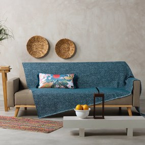 Ριχτάρι Τριθέσιου Καναπέ (180x280) Kentia Loft Liberty 01 Petrol