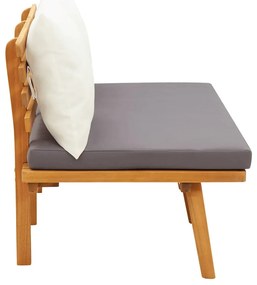 vidaXL Παγκάκι Κήπου 115 εκ. Μασίφ Ξύλο Ακακίας με Μαξιλάρια