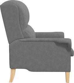 vidaXL Πολυθρόνα Σκούρο γκρι 76 x 94 x 102 εκ. Μικροΐνες