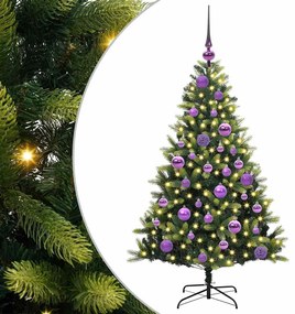 vidaXL Τεχνητό Χριστουγεννιάτικο Δέντρο με Συρταρωτές Βαθμίδες 150 LED