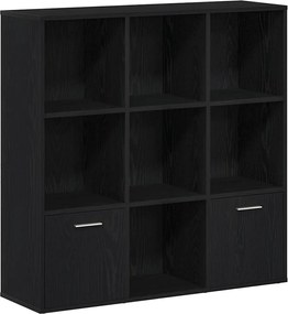 vidaXL Βιβλιοθήκη Μαύρη Δρυς 98x29x97,5 εκ. από Τεχνητό Ξύλο