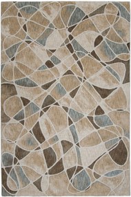 Χαλί Gaudi 18007 U10 Beige-Grey Βιοκαρπέτ 80X220cm