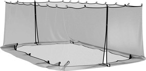 vidaXL Κουνούπι για Περίπτερο 220 mesh Μαύρο 6 x 3 x 2 m Πολυεστέρας