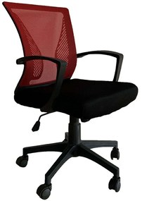 Καρέκλα Γραφείου 388-00-006 57x65x91cm Black-Red