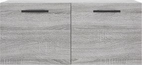 vidaXL Ντουλάπι Τοίχου Γκρι Sonoma 80x36,5x35 εκ. Επεξεργασμένο Ξύλο