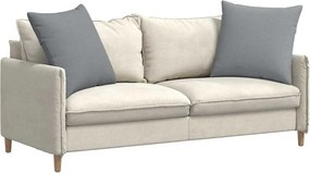 vidaXL Μαξιλάρι Καναπέ 2 pcs Ανοιχτό γκρι 60 x 60 cm ύφασμα