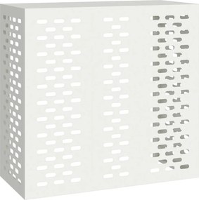 vidaXL Κάλυμμα κλιματιστικού Λευκό 110 x 50 x 105 εκ