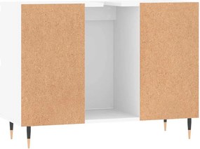 vidaXL Ντουλάπι Μπάνιου Λευκό 80 x 33 x 60 εκ. Επεξεργασμένο Ξύλο