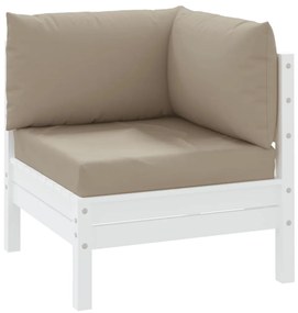 vidaXL Μαξιλάρια παλετών 3 τεμ. Taupe από ύφασμα Oxford