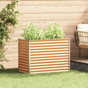 vidaXL Υπερυψωμένη Ζαρντινιέρα 98 x 50 x 68 εκ. Επικαλυμμένος Χάλυβας