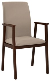 Καρέκλα Victorville 336, Ανοιχτό καφέ, Καρυδί, 91x43x40cm, 7 kg, Ταπισερί, Ξύλινα, Μπράτσα, Ξύλο: Σημύδα | Epipla1.gr