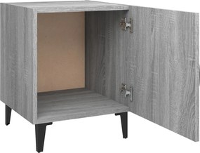 vidaXL Κομοδίνα 2 τεμ. Γκρι Sonoma από Επεξεργασμένο Ξύλο