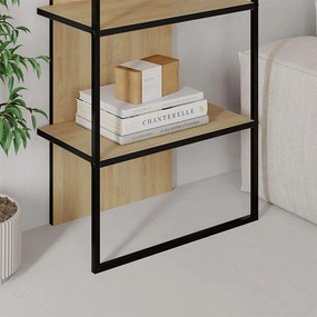 Βιβλιοθήκη Archy Megapap χρώμα sapphire oak 53x31,7x180εκ.