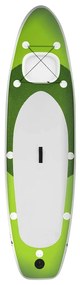 vidaXL Σανίδα SUP Φουσκωτή Σετ Πράσινη 360 x 81 x 10 εκ.