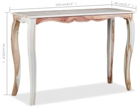 Τραπέζι Κονσόλα 110 x 40 x 76 εκ. από Μασίφ Ξύλο Sheesham - Καφέ