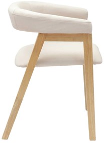vidaXL Καρέκλες φαγητού 2 pcs Φυσικό 54 x 57 x 73 εκ