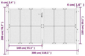 ΠΥΛΗ ΚΗΠΟΥ ΑΝΘΡΑΚΙ 300 X 200 ΕΚ. ΑΤΣΑΛΙΝΗ 154568