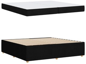vidaXL Σκελετός Κρεβατιού Άλλο Μαύρο 200 x 200 cm ύφασμα