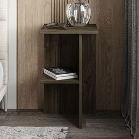 Κομοδίνο Καρυδί FLEPRU 36x36x60
