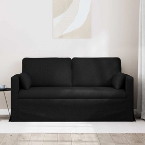 vidaXL Καναπές Μαύρο 158 x 78 x 80 εκ ύφασμα