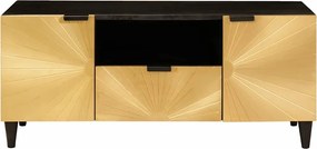 vidaXL Ντουλάπι TV Μαύρο και Χρυσό 105 x 33 x 46 εκ.