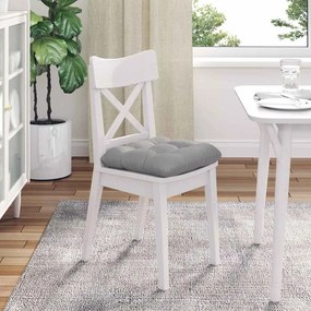 vidaXL Μαξιλάρια καθισμάτων 4 pcs Ύφασμα Σκίουρος Γκρί