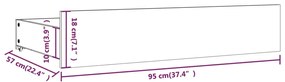 Πλαίσιο Κρεβατιού με Συρτάρια Λευκό 120 x 200 εκ. - Λευκό