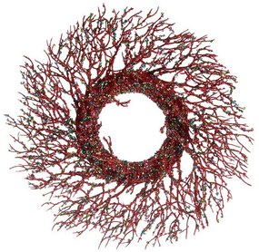 Κρεμαστή διακόσμηση Krist+ Μπλε Κόκκινο Πλαστική ύλη Κλαδί 50 x 10 x 50 cm