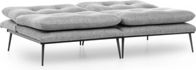 Τριθέσιος Καναπές Κρεβάτι Γκρι RANAS 95x180x95