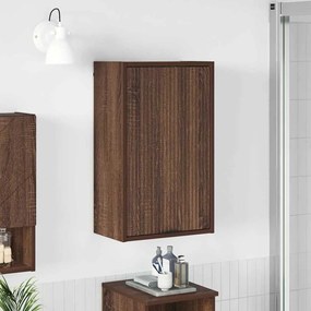 vidaXL Ντουλάπι Μπάνιου Επιτοίχιο Καφέ δρυς 39 x 23.5 x 65 εκ.