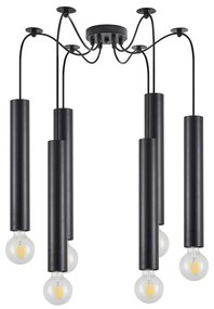 SE21-BL-5-BL6 ADEPT TUBE BLACK Black Pendant+