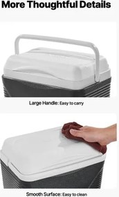 VEVOR Portable Cooler 8.5 QT Insulated Cooler 12 Can Capacity with Handles