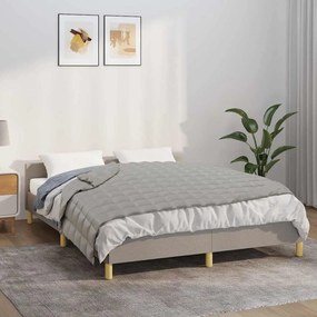 vidaXL Κουβέρτα Βαρύτητας Γκρι 140 x 200 εκ. 10 κ. Υφασμάτινη
