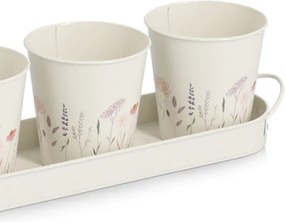 Γλάστρες Με Βάση (Σετ 4τμχ) Z-L Flowers 19405