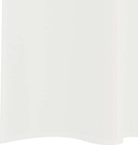 vidaXL Κουρτίνες Voile με τσέπες ράβδου 2 τεμάχια Λευκό