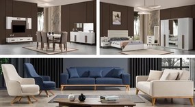 Stewehome Πρόταση Επίπλωσης Μια πολυτελής και κομψή συλλογή 225x90x80 cm