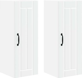 vidaXL Ντουλάπα Τοίχου LUCCA 2 pcs Λευκό 30 x 31 x 80 εκ.