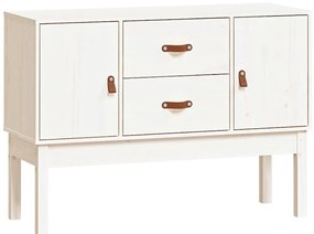 vidaXL Συρταριέρα Λευκή 110x40x78 εκ. από Μασίφ Ξύλο Πεύκου