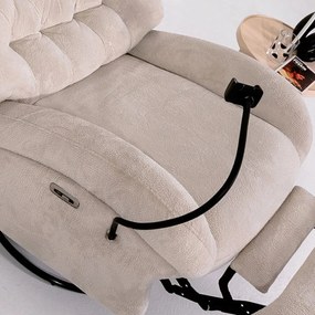 Recliner Dream Electric - Cream Cream