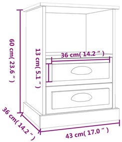 ΚΟΜΟΔΙΝΟ ΓΚΡΙ SONOMA 43X36X60 ΕΚ. 816340