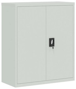 vidaXL Αρχειοθήκη Αν. Γκρι 90 x 40 x 145 εκ. Ατσάλινη