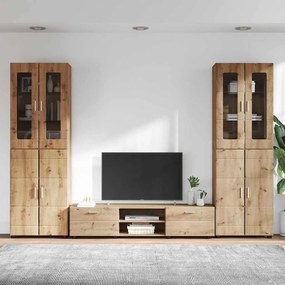 vidaXL Σετ επίπλου τηλεόρασης FLORIN 3 pcs Artisan Oak
